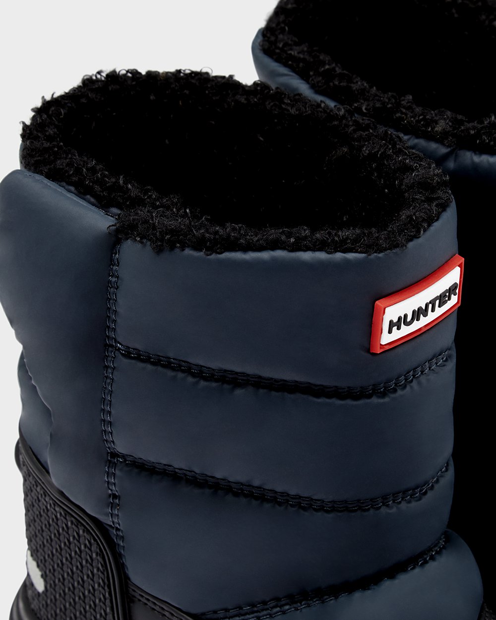 Hunter Original Big Insulated Snow Boots - Outlet Kids Navy/Black - TGEIVJ461